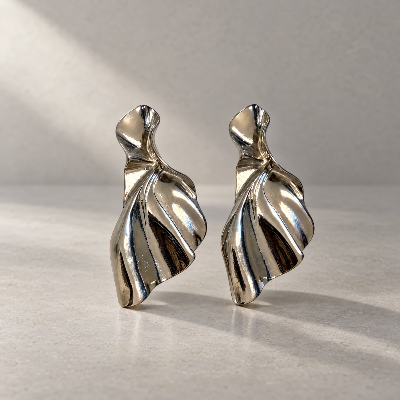Sculpted Fold Earrings